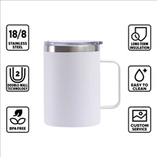 14 oz Vacuum Insulated Coffee Mug With Handle