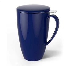 15 OZ Porcelain Tea Mug with Infuser and Lid