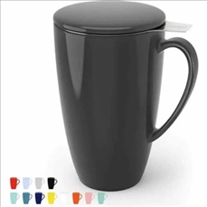 15 OZ Porcelain Tea Mug with Infuser and Lid