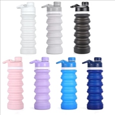 17 oz Lightweight Foldable Silicone Sports Bottle