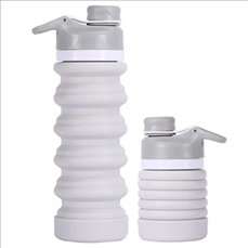 17 oz Lightweight Foldable Silicone Sports Bottle