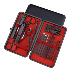 18 pieces Stainless Steel Nail Tools Set
