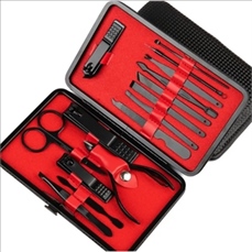 18 pieces Stainless Steel Nail Tools Set