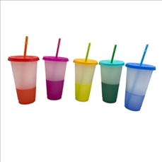 24oz Reusable Color-changing Tumbler