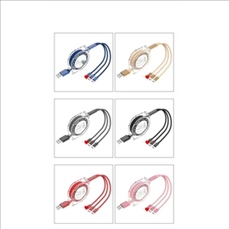 3-In-1 Retractable USB Data Cable