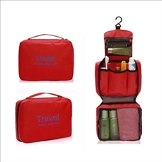3 Sections Hanging Travel Toiletry Bag Organizer Makeup Case