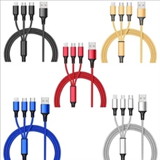 3 in 1 Cable Nylon Braided Charging Cord