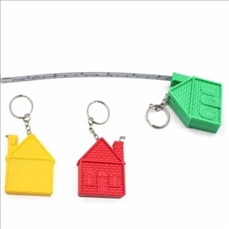 3Ft. House Tape Measure Keychain