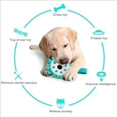 4 In1 Dog Teeth cleaning Toys