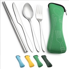 5 Pieces Silverware Flatware Cutlery Set