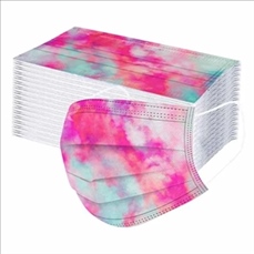 50 Pack Tie Dye Disposable Face Mask