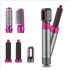 5IN1 Hair Dryer Hot Airwrap Straightener Brush Curling Iron