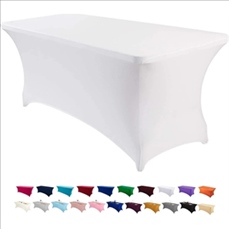 6ft Tablecloth Rectangular Spandex Table Cloth Fitted Cover