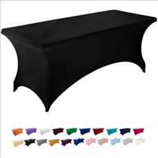 6ft Tablecloth Rectangular Spandex Table Cloth Fitted Cover