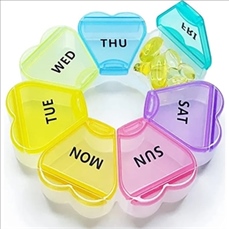 7 Grids Portable Weekly Pill Box