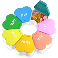 7 Grids Portable Weekly Pill Box