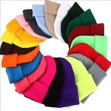 Acrylic Knit Beanie Hat
