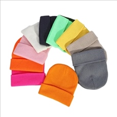 Acrylic Knit Beanie Hat