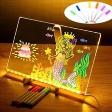 Acrylic fluorescent board LED light