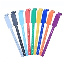 Adjustable L Shaped PVC Wristbands