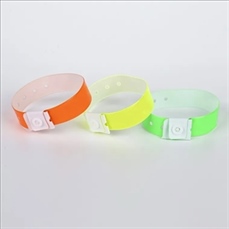 Adjustable L Shaped PVC Wristbands