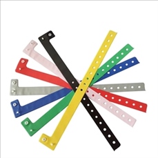 Adjustable L Shaped PVC Wristbands