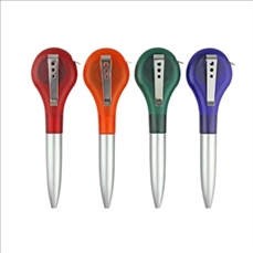 Advertising ballpoint pen with tape measure