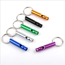 Aluminum Whistle Key Chain