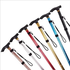 Aluminum alloy foldable telescopic trekking pole