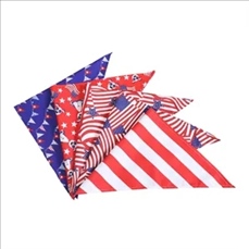 American Flag Dog Bib Independence Day Scarf, Washable