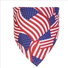 American Flag Dog Bib Independence Day Scarf, Washable