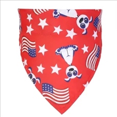 American Flag Dog Bib Independence Day Scarf, Washable