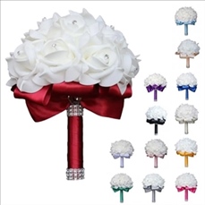 Artificial Wedding Holding Bouquet Flowers