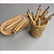 Bamboo Wooden Sustainable Retractable Ballpoint Pen
