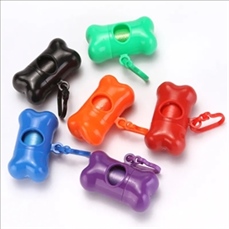Bone Shaped Dog Poop Bag Holder with Dispenser