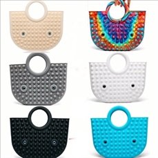 Cat Silicone Fidget Pop It Handbag