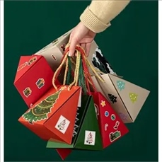 Christmas Apple Gift Box - Triangular Design