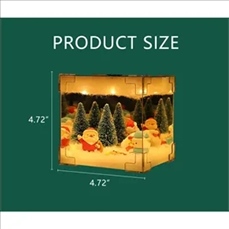 Christmas Cube Night Light - Snowman Table Decor