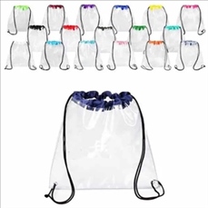 Clear Drawstring Bag,Transparent PVC Backpack