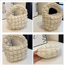 Cloud pleated handheld mini bag