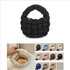 Cloud pleated handheld mini bag