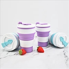 Collapsible Cup Silicone Folding Mug Sport bottle with Lids