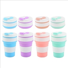 Collapsible Cup Silicone Folding Mug Sport bottle with Lids