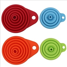 Collapsible Silicone Funnels for Kitchen