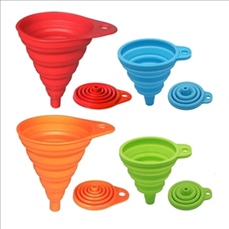 Collapsible Silicone Funnels for Kitchen