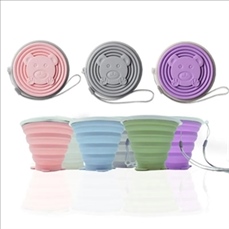 Collapsible Silicone drinking cup For Travel Hiking Camping