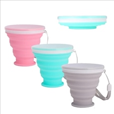 Collapsible Silicone drinking cup For Travel Hiking Camping