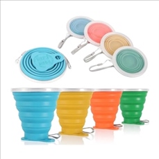 Collapsible Silicone drinking cup For Travel Hiking Camping