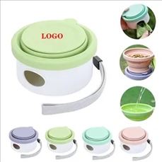 Collapsible Travel Dog Bowl with Lid