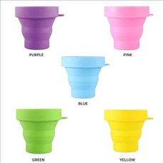 Collapsible Travel Silicone Cup Foldable Mugs